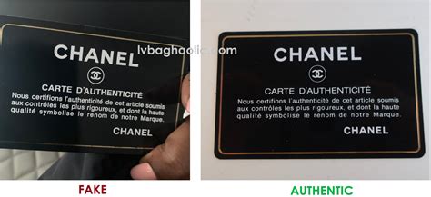 authentication card chanel|chanel authentication card check.